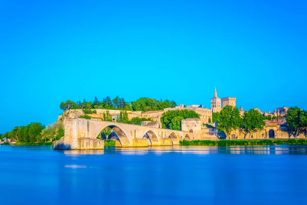 Cityscape Avignon Palais Des Papes Cathedral Our Lady Pont Saint — Stock Photo, Image