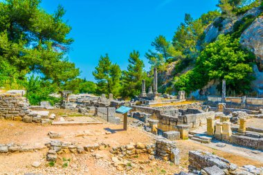 Glanum arkeolojik park yakınındaki Saint Remy de Provence Frangı