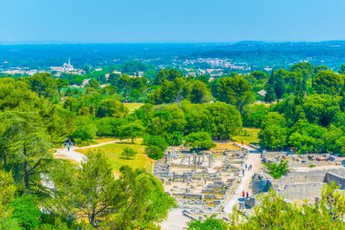 Glanum arkeolojik park yakınındaki Saint Remy de Provence Frangı