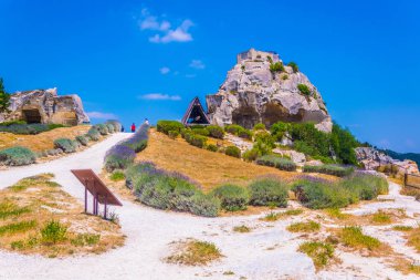 Franc 'taki Les Baux des Provence köyünde Baux Şatosu