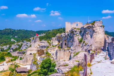 Franc 'taki Les Baux des Provence köyünde Baux Şatosu