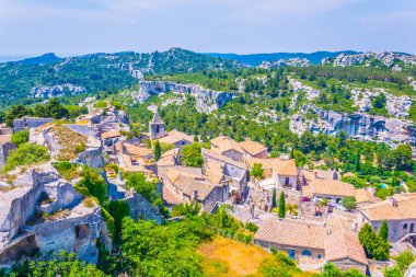 Franc 'taki Les Baux des Provence köyünde Baux Şatosu