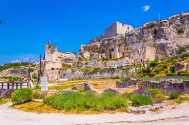Franc 'taki Les Baux des Provence köyünde Baux Şatosu