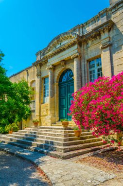 Bir bahçe içinde Fort Saint Andre Villenueve les Avignon, Frangı görünümünü