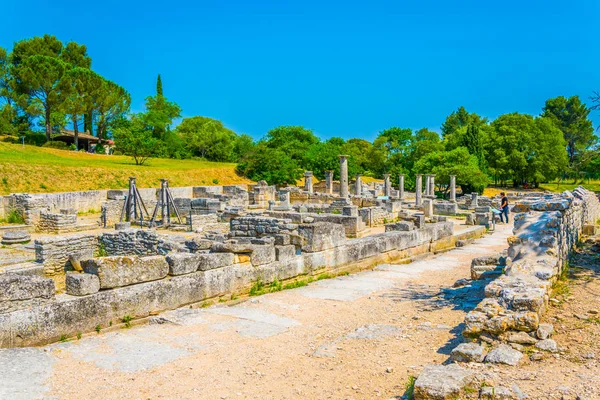 Glanum Archeologisch Park Buurt Van Saint Remy Provence Franc — Stockfoto