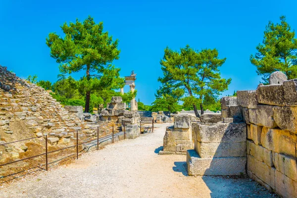 Glanum Archeologisch Park Buurt Van Saint Remy Provence Franc — Stockfoto