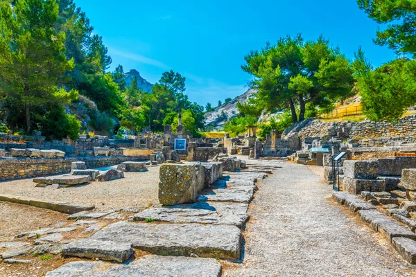 Parque Arqueológico Glanum Perto Saint Remy Provence Franc — Fotografia de Stock