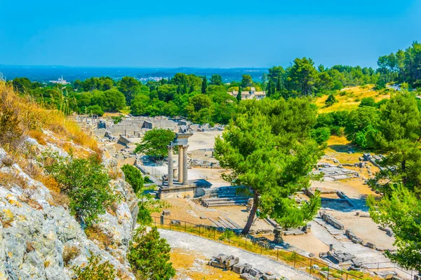 Glanum Archeologisch Park Buurt Van Saint Remy Provence Franc — Stockfoto