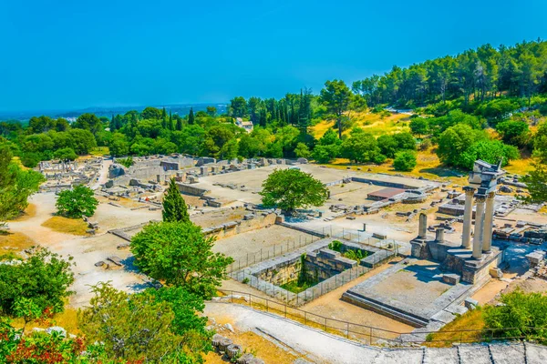 Археологічний Парк Glanum Поблизу Сен Ремі Прованс Франк — стокове фото