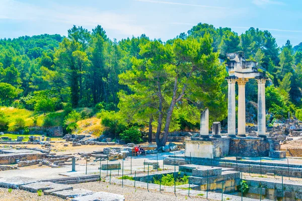 Parque Arqueológico Glanum Cerca Saint Remy Provence Franc —  Fotos de Stock