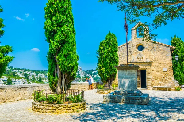 Chapelle Des Penitents Blancs Kápolna Található Les Baux Des Provence — Stock Fotó