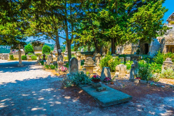 Antiguo Cementerio Pueblo Les Baux Des Provence Franc — Foto de Stock