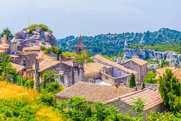 Pueblo Medieval Les Baux Des Provence Franc — Foto de Stock