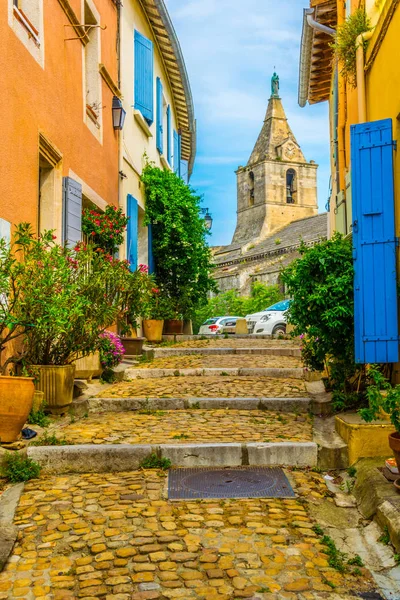 Vista Una Calle Estrecha Centro Histórico Arles Franc — Foto de Stock