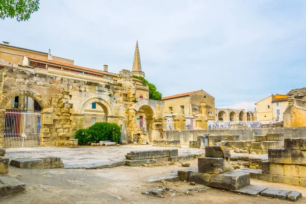 Arles Frangı Bir Antik Tiyatro Kalıntıları — Stok fotoğraf