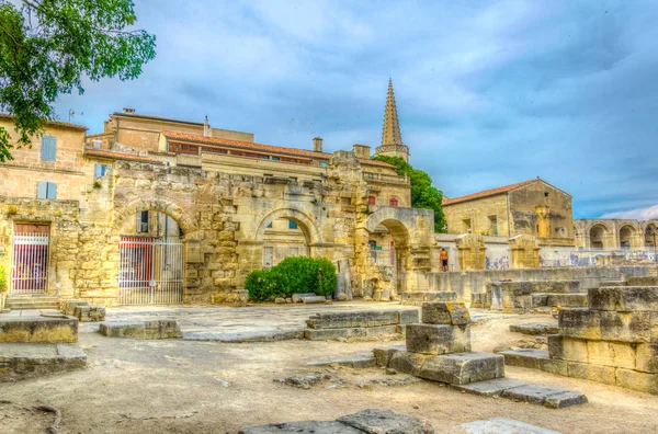 Arles Frangı Bir Antik Tiyatro Kalıntıları — Stok fotoğraf