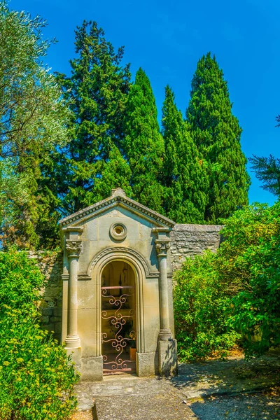 Vista Jardín Dentro Del Fuerte Saint Andre Villenueve Les Avignon — Foto de Stock