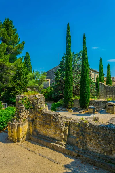 View Garden Fort Saint Andre Villenueve Les Avignon Franc — Stock Photo, Image