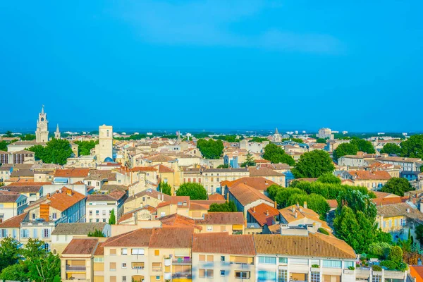 Stadsgezicht Van Avignon Palais Des Papes Kathedraal Van Onze Lieve — Stockfoto