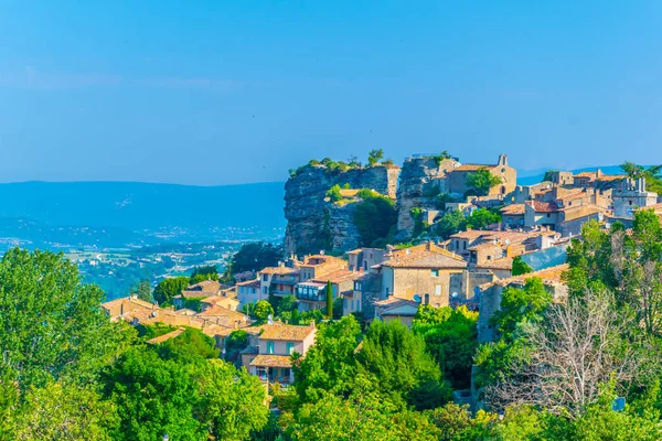 Сеньон Село Сиділа Скелі Регіоні Luberon Франк — стокове фото