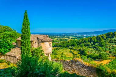 Frangı Oppede le Vieux köyünde eski bir ev görünümünü