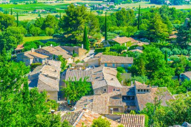 Oppede le Vieux, uçurumdan Luberon bölgesinde, Frangı bir köy tünemiş