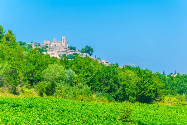 Lacoste Village France Viewed Vineyard — Stock Photo, Image