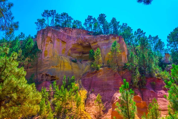 Les Ocres Roussillon Ein Ehemaliger Ockerbruch Südfrankreich — Stockfoto