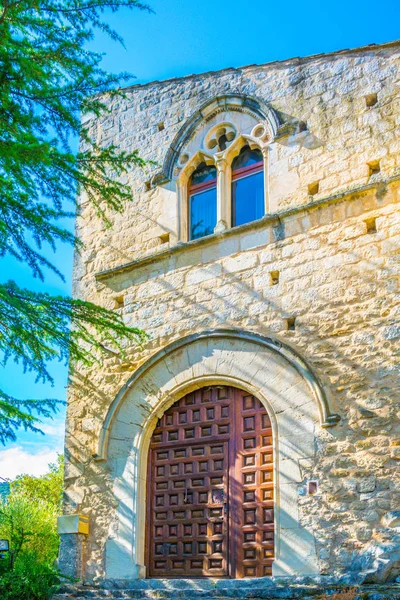 Widok Stary Dom Miejscowości Oppède Vieux Frank — Zdjęcie stockowe