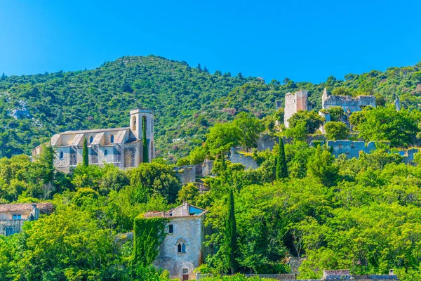 Oppede Село Сиділа Скелі Регіоні Luberon Франк — стокове фото