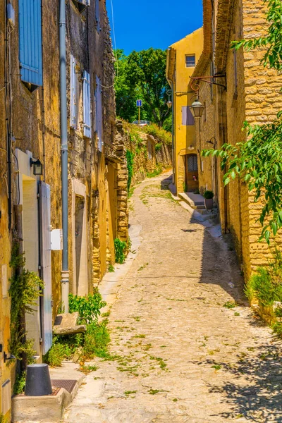 Calle Estrecha Gordes Pueblo Franc — Foto de Stock