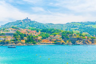 Fort Saint Elme Frangı Collioure şehir üzerine inşa