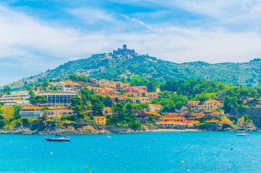 Fort Saint Elme Frangı Collioure şehir üzerine inşa