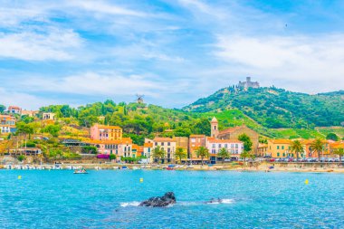 Fort Saint Elme Frangı Collioure şehir üzerine inşa