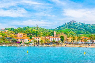 Fort Saint Elme Frangı Collioure şehir üzerine inşa