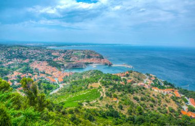 Collioure ve onun Kraliyet Kalesi, Frangı havadan görünümü