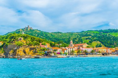 Fort Saint Elme Frangı Collioure şehir üzerine inşa