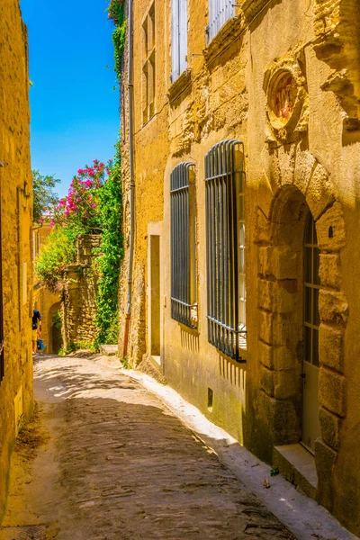 Calle Estrecha Gordes Pueblo Franc — Foto de Stock