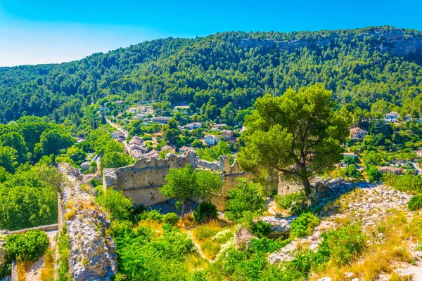 Chateau Philippe Cabassolle Situado Pueblo Fontaine Vaucluse Franc — Foto de Stock