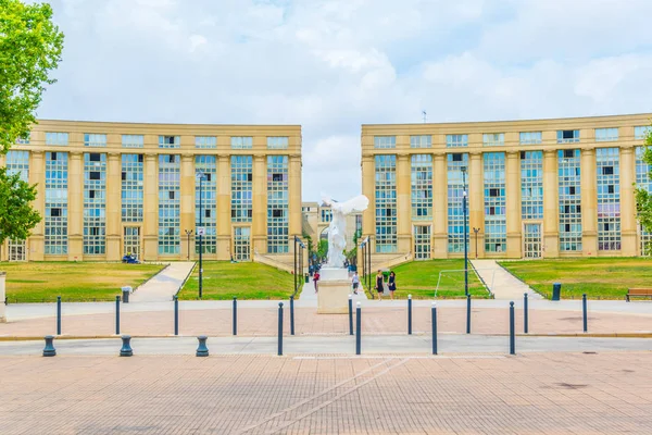 Montpellier Deki Thessalie Meydanı Franc — Stok fotoğraf