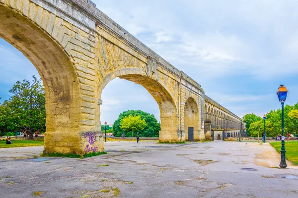 Saint Clement Aqueduto Montpellier Franc — Fotografia de Stock