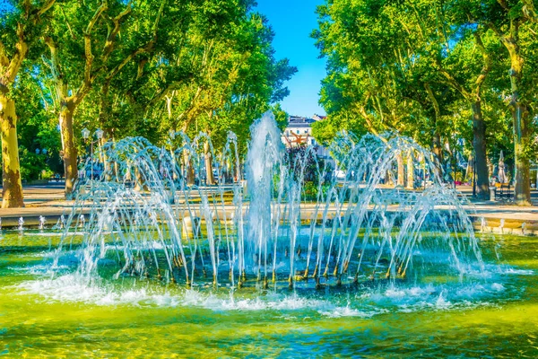 Fountain Situated Alley Paul Boulet Montpellier Franc — Stock Photo, Image