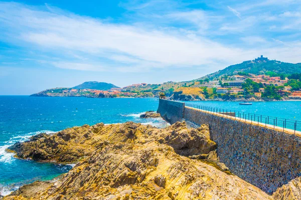 Fort Saint Elme Postaven Nad Městem Collioure Franc — Stock fotografie