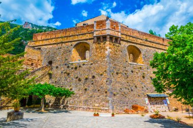 Fort Liberya avlusu Frangı Villefranche de Conflent Köyü'nde
