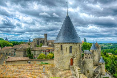 Carcassonne Basilique Saint Nazaire, Frangı ile sur