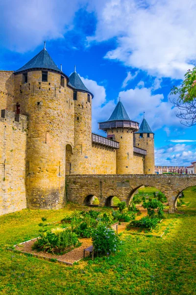 Fortification Carcassonne Franc — Stock Photo, Image