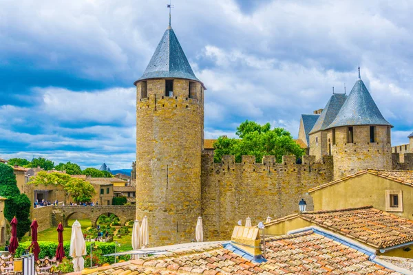 Fortification Carcassonne Franc — Stock Photo, Image