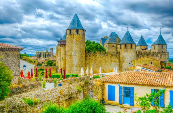 Chateau Comtal Carcassonne Franc — Stock Photo, Image