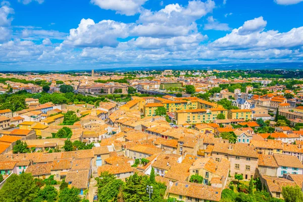 Vista Aérea Carcasona Moderna Franco — Foto de Stock