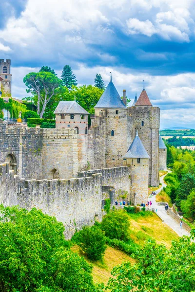 Fortification Carcassonne Franc — Stock Photo, Image